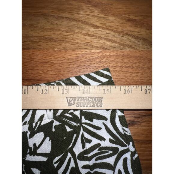 Kate Spade Orchid Print Jackie Havana Crop Ankle Pants Women’s Size 4 Green $258 - Picture 7 of 9